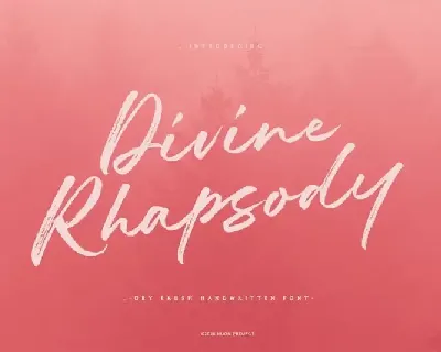 Divine Rhapsody Brush font