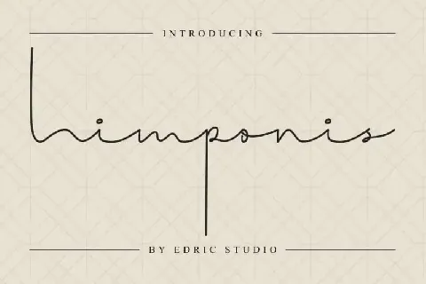 Himponis Signature font