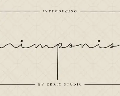 Himponis Signature font