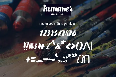 Hummer Brush Graffiti font