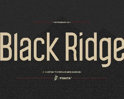 Black Ridge font