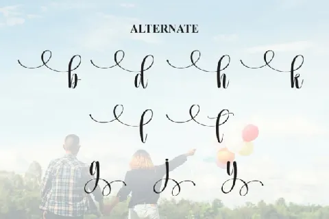 Happyday Calligraphy font