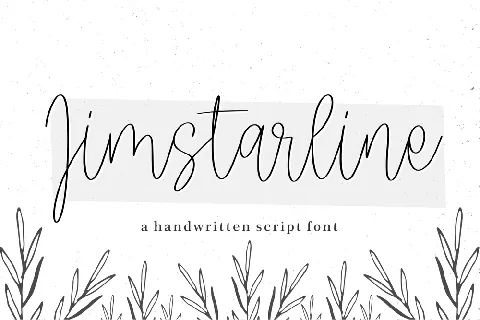 Jimstarline font