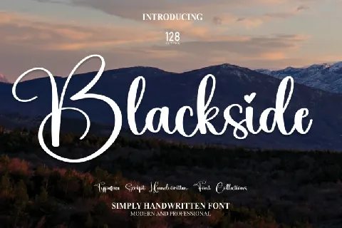 Blackside Script font