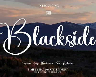 Blackside Script font