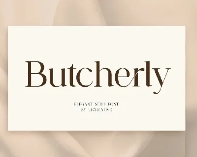 Butcherly font