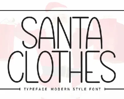 Santa Clothes Display font