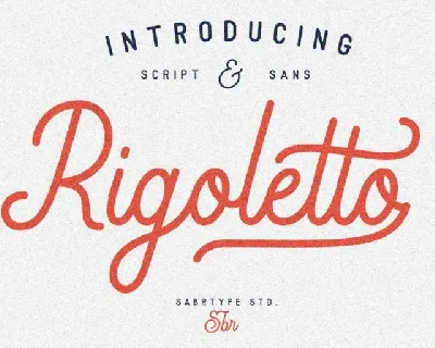 Rigoletto Script font