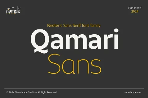 Qamari Sans font