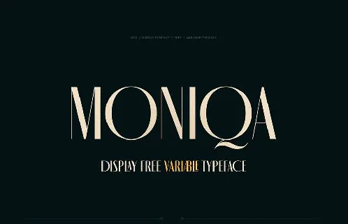 Moniqa font