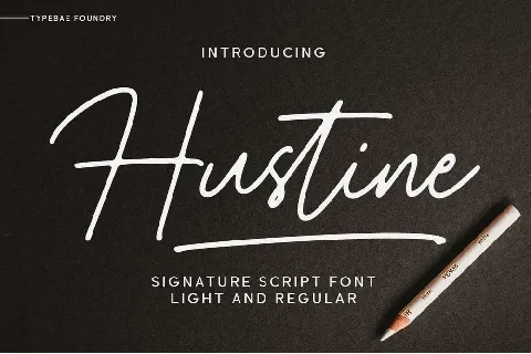 Hustine font