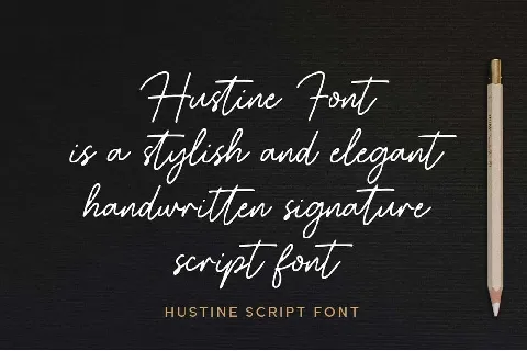 Hustine font