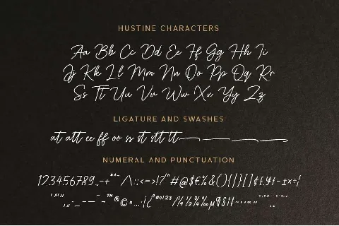 Hustine font