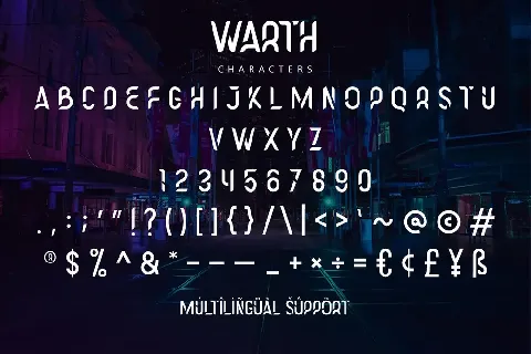 Warth font