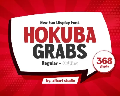 Hokuba Grabs font