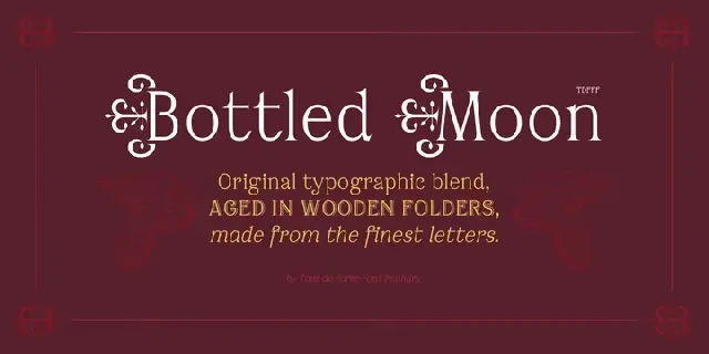 Bottled Moon font