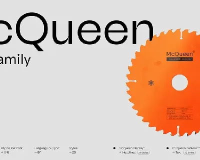 McQueen Family font