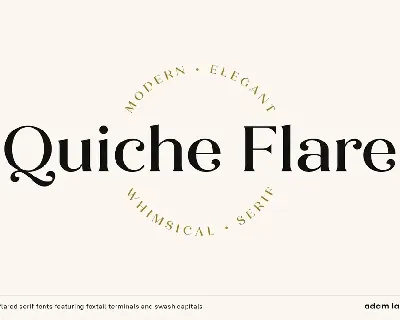 Quiche Flare font