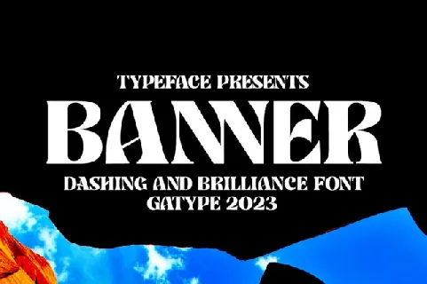 Banner Typeface font