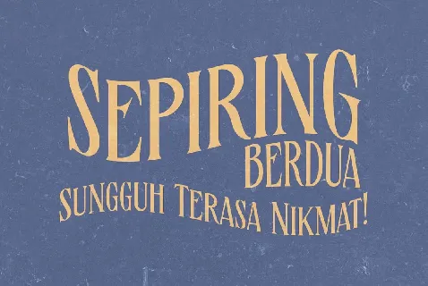 Sepiring font