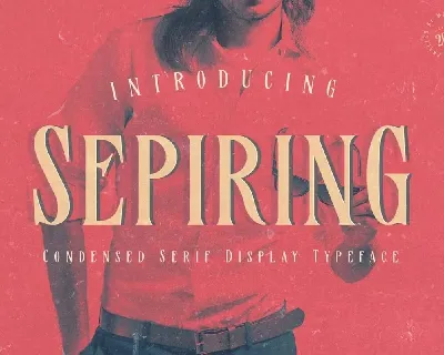 Sepiring font