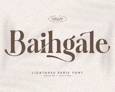 Baihgale font
