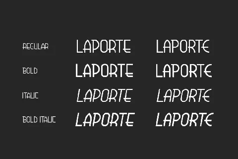 Laporte font