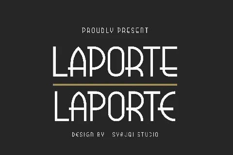 Laporte font