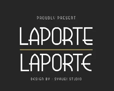 Laporte font