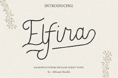 Elfira font