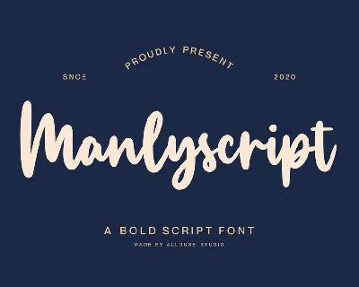 Manlyscript font