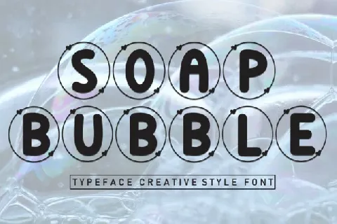 Soap Bubble Display font