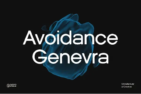 Avoidance Genevra Family font