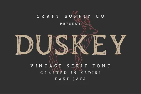 Duskey Free font