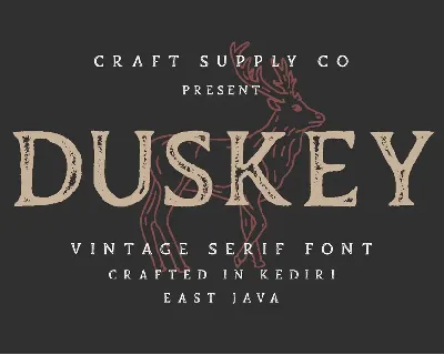 Duskey Free font
