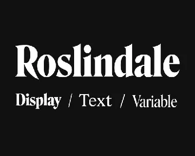 Roslindale Family font