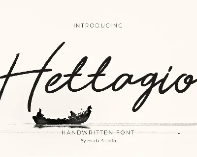 Hettagio font