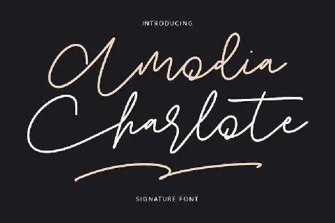 Amodia Charlote Handwritten font