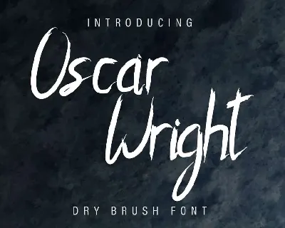 Oscar Wright Dry Brush font