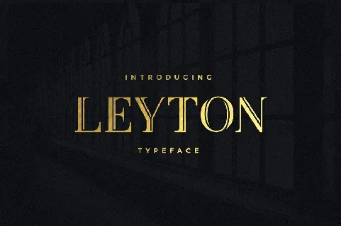 Leyton Typeface font