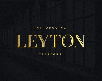 Leyton Typeface font