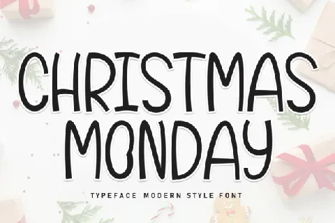 Christmas Monday Display font