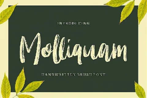 Molliquam Brush font