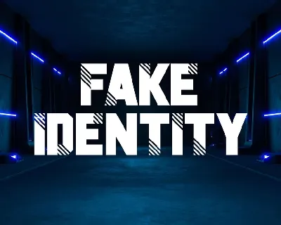 Fake Identity font