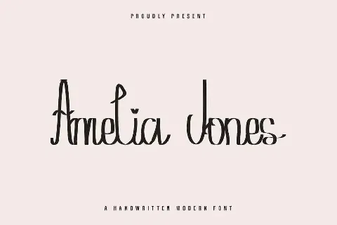 Amelia Jones Demo font