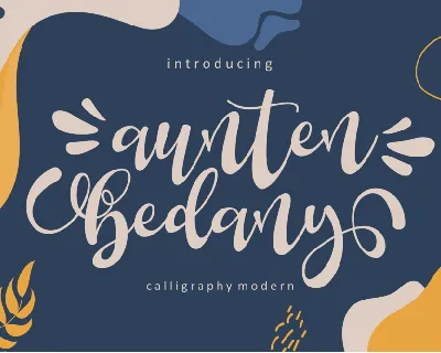 Aunten Bedany font