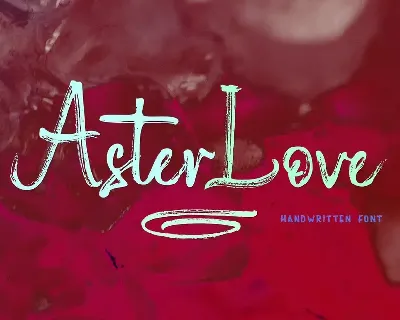 Aster Love font