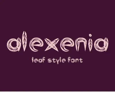 Alexenia font