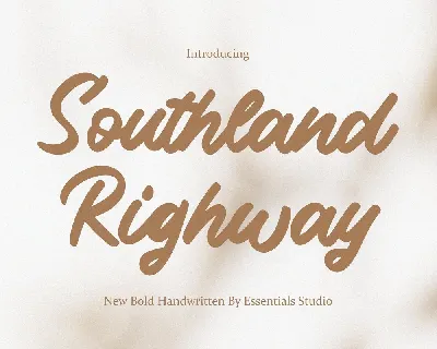Southland Righway font