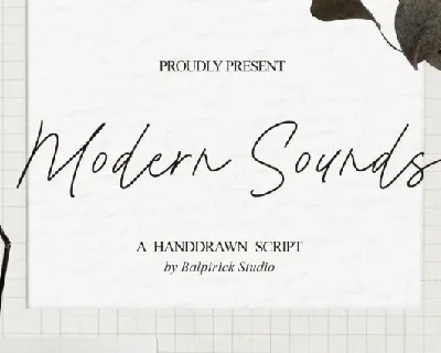 Modern Sounds font